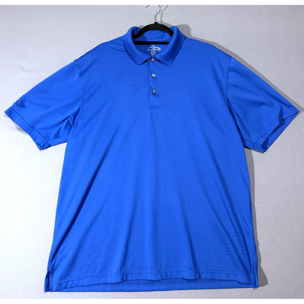 CHAMPIONS TOUR Cobalt Blue POLO SHIRT XL PGA Tour Golf Extra Button